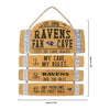 Baltimore Ravens NFL Barrel Slat Mancave Sign