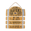 Baltimore Ravens NFL Barrel Slat Mancave Sign