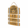 Baltimore Ravens NFL Barrel Slat Mancave Sign