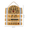 Chicago Bears NFL Barrel Slat Mancave Sign