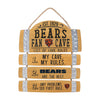 Chicago Bears NFL Barrel Slat Mancave Sign