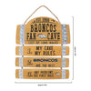 Denver Broncos NFL Barrel Slat Mancave Sign