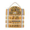 Denver Broncos NFL Barrel Slat Mancave Sign