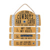 Dallas Cowboys NFL Barrel Slat Mancave Sign