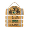 Green Bay Packers NFL Barrel Slat Mancave Sign