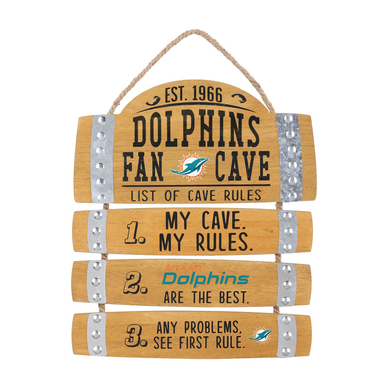 Miami Dolphins NFL Mancave Sign