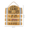 Minnesota Vikings NFL Barrel Slat Mancave Sign