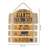 New York Giants NFL Barrel Slat Mancave Sign