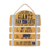 New York Giants NFL Barrel Slat Mancave Sign