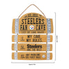 Pittsburgh Steelers NFL Barrel Slat Mancave Sign