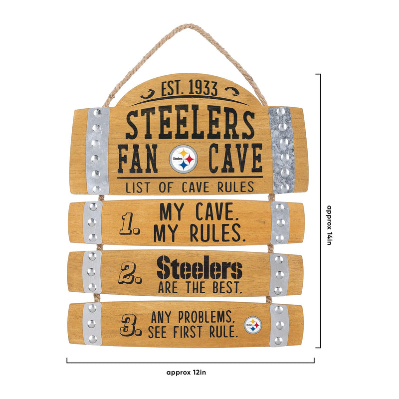 Pittsburgh Steelers Established 1933 Barrel Sign