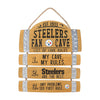 Pittsburgh Steelers NFL Barrel Slat Mancave Sign