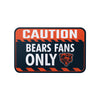 Chicago Bears NFL Caution Sign