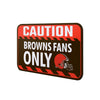 Cleveland Browns NFL Caution Sign