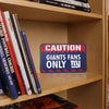 New York Giants NFL Caution Sign