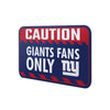 New York Giants NFL Caution Sign