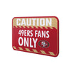 San Francisco 49ers NFL Caution Sign