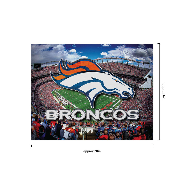 Denver Broncos Logo - Clearance Item - Metal Art Decor