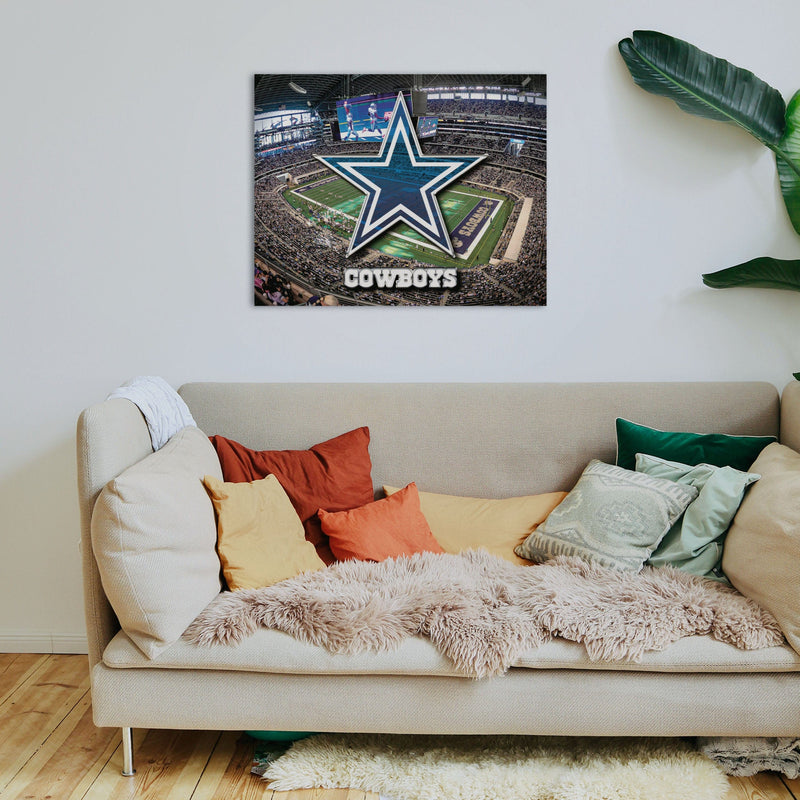 Officially Licensed NFL Dallas Cowboys Retro Jazz Décor Pillow