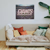 New York Giants NFL Canvas Wall Sign