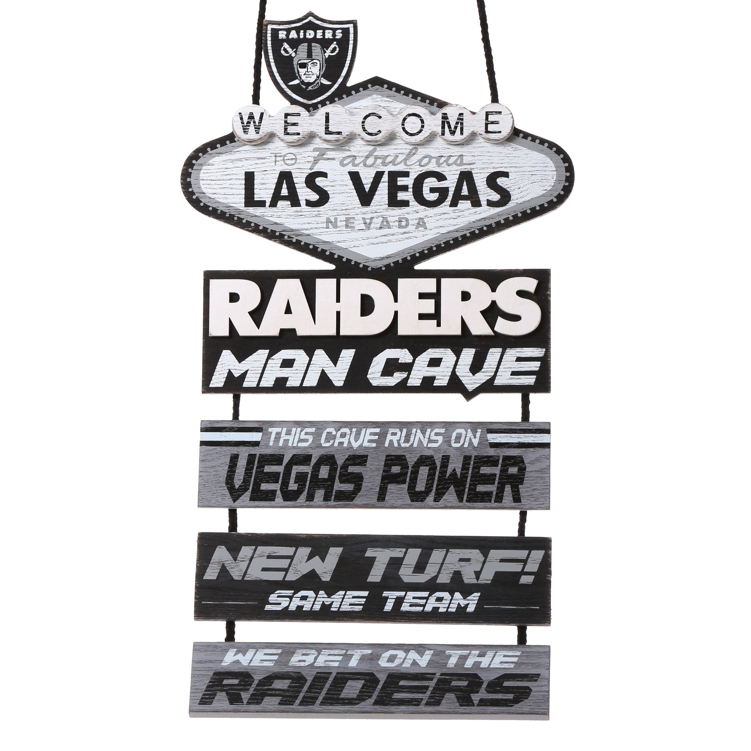 Las Vegas Raiders NFL City Series Mancave Sign