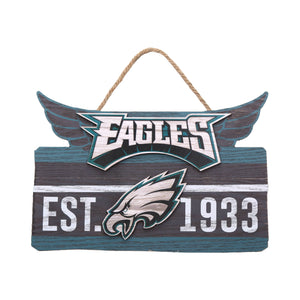 Philadelphia Eagles NFL Wooden Die Cut Sign