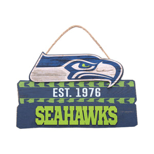 Seattle Seahawks NFL Wooden Die Cut Sign