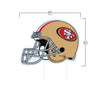 San Francisco 49ers NFL Home Field Stake Helmet Sign