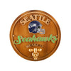 Seattle Seahawks NFL Keg Tap Sign