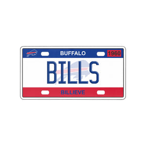 Buffalo Bills NFL License Plate Wall Sign