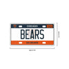 Chicago Bears NFL License Plate Wall Sign