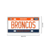 Denver Broncos NFL License Plate Wall Sign