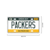 Green Bay Packers NFL License Plate Wall Sign