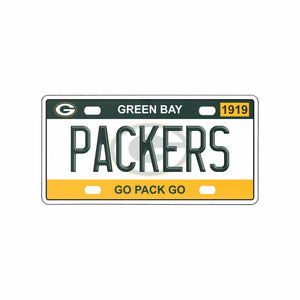 Green Bay Packers NFL License Plate Wall Sign