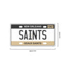 New Orleans Saints NFL License Plate Wall Sign