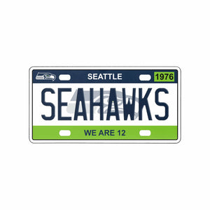 Seattle Seahawks NFL License Plate Wall Sign