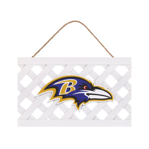 Baltimore Ravens NFL Lattice Garden Sign