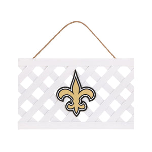 New Orleans Saints NFL Lattice Garden Sign