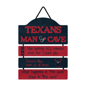 Houston Texans NFL Mancave Sign