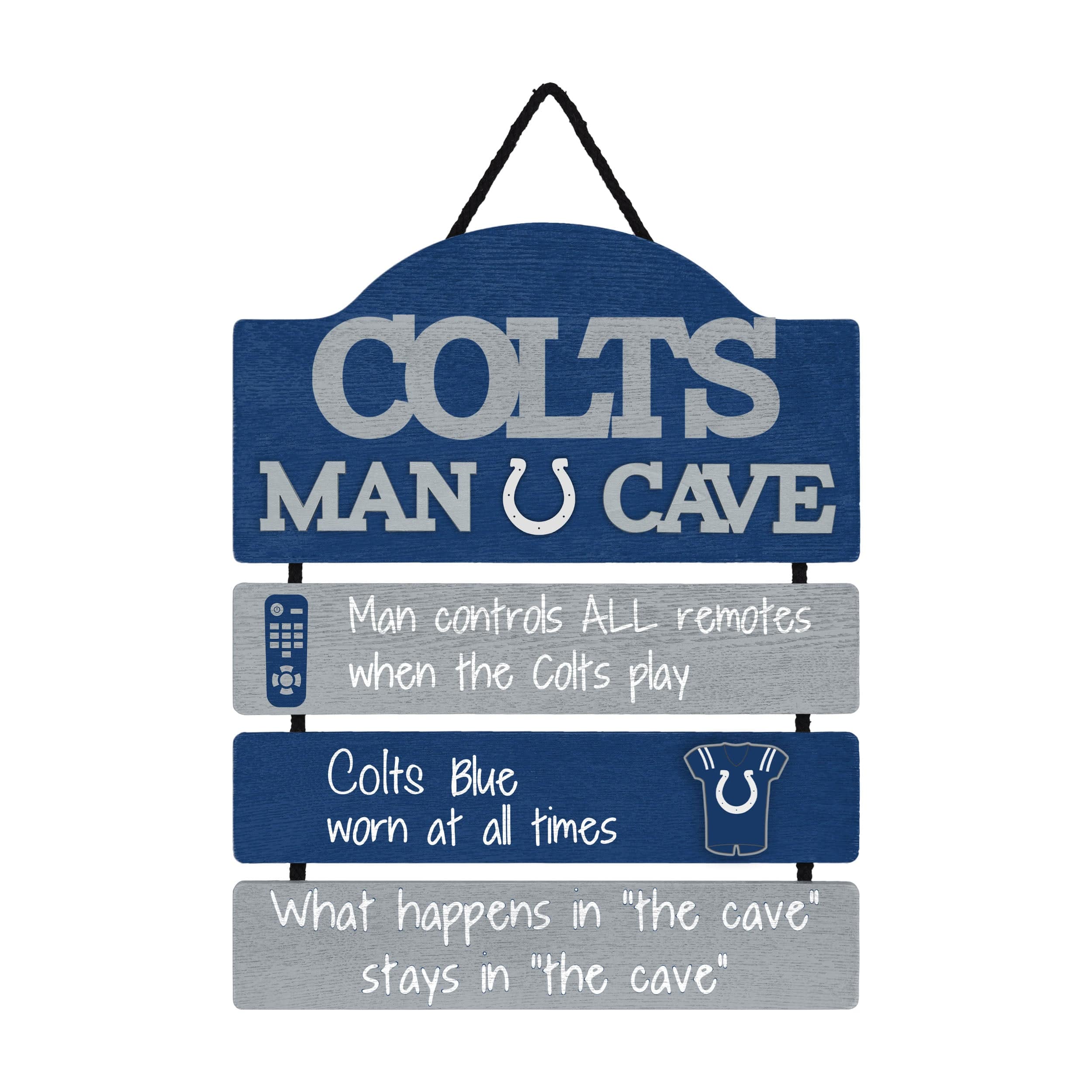 Officially Licensed NFL Indianapolis Colts Fan Cave Sign