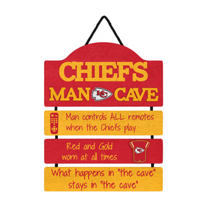 Kansas City Chiefs NFL Mancave Sign