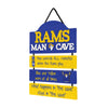 Los Angeles Rams NFL Mancave Sign