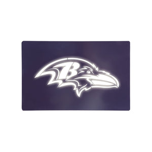 Baltimore Ravens NFL Metal Light Up Logo Sign