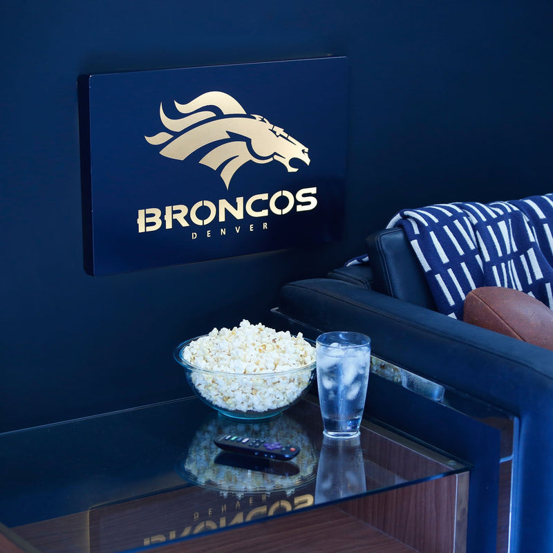 FOCO Denver Broncos NFL Metal Light Up Logo Sign