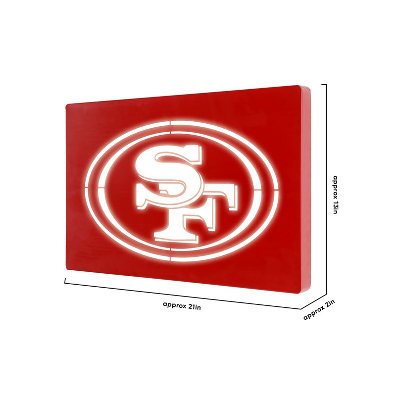 San Francisco 49ers NFL Metal Light Up Logo Sign