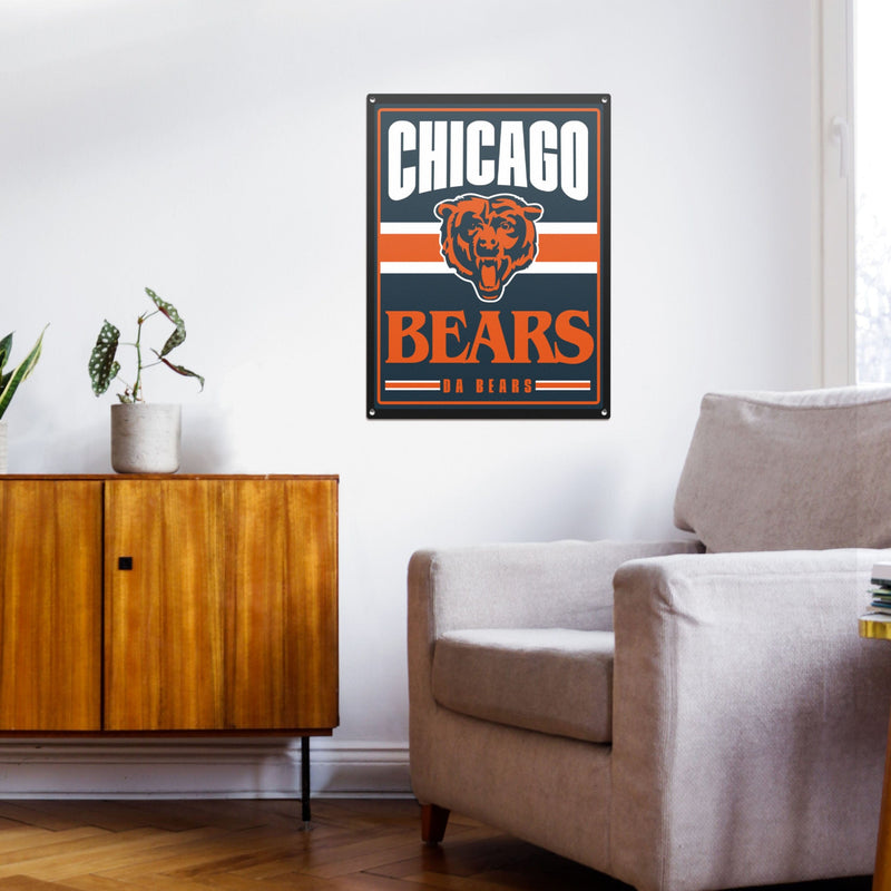 Chicago Bears NFL Football Team Metal Tin Sign