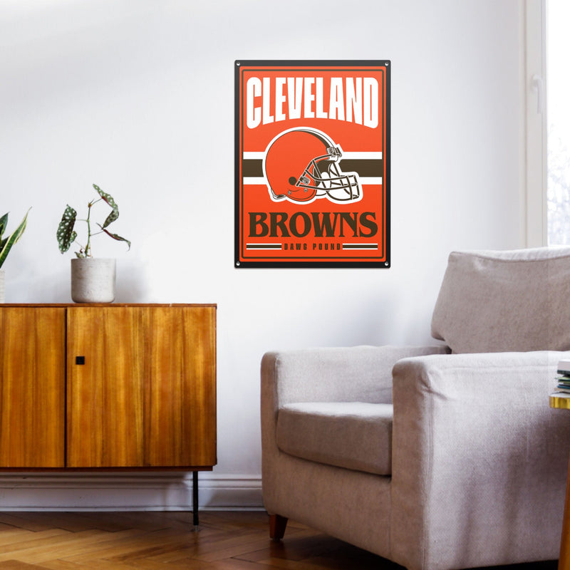 Cleveland Browns Football Team Retro Logo Ohio License Plate Art