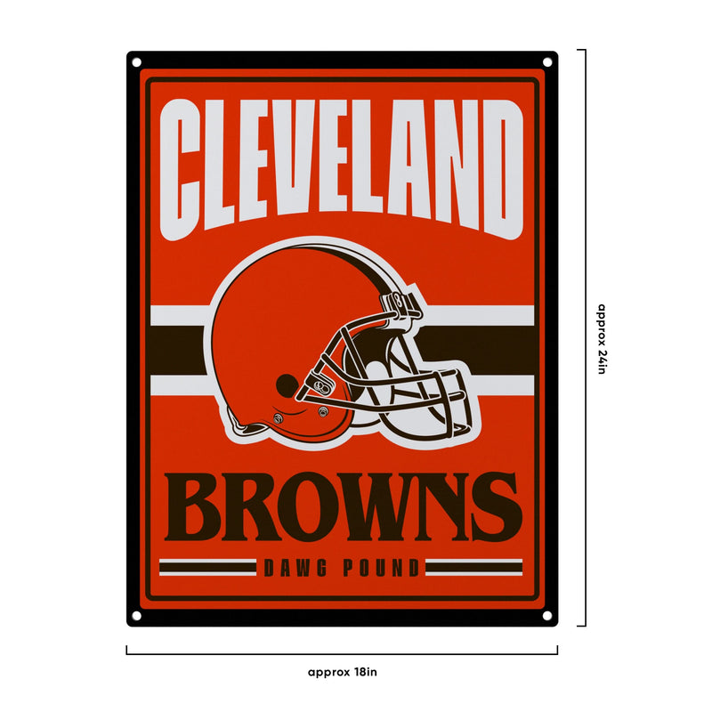 Cleveland Browns NFL Metal Tacker Wall Sign