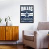 Dallas Cowboys NFL Metal Tacker Wall Sign