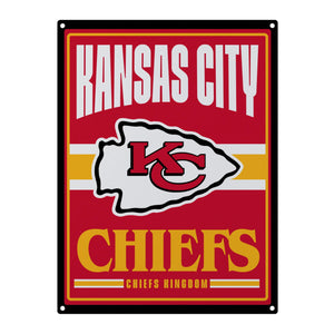 Kansas City Chiefs NFL Metal Tacker Wall Sign